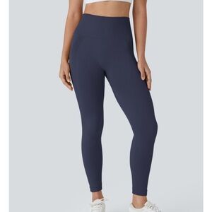 Halara One Form Seamless Flow High Waist Ruched 7/8 Yoga Leggings